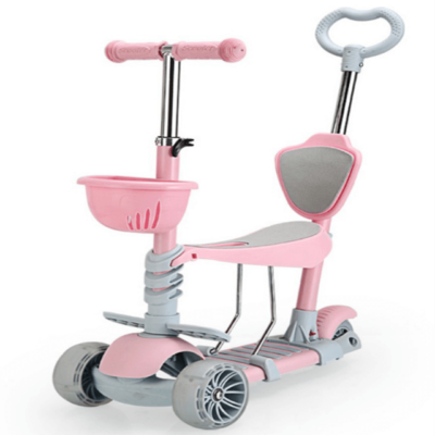 scooter 5 en 1 rosada
