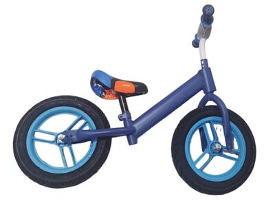 bicicleta sin pedal azul