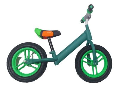 bicicleta verde sin pedal 1