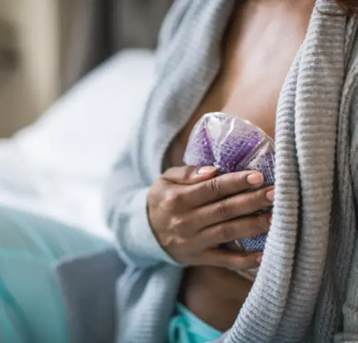 “Almohadillas de gel frío para lactancia materna – Alivio para senos”