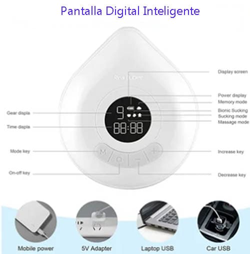 Extractor de Leche Materna Real Bubee Portátil