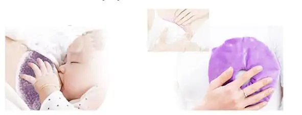 “Almohadillas de gel frío para lactancia materna – Alivio para senos”